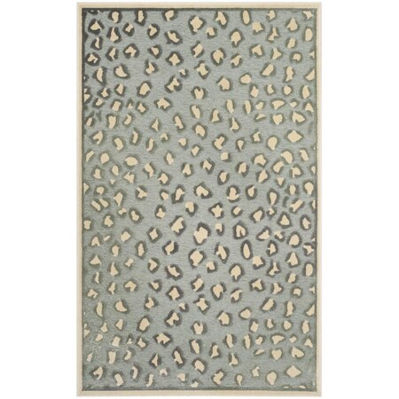 Safavieh 2 ft. 7 in. x 4 ft. Paradise Power Loomed Accent Area Rug, Cream and Spruce PAR84-2410-24